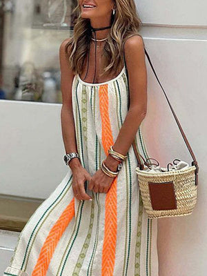 Siena Bohemian Print Sling Dress