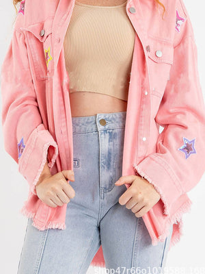 Lunara Star Sequin Cardigan Jacket