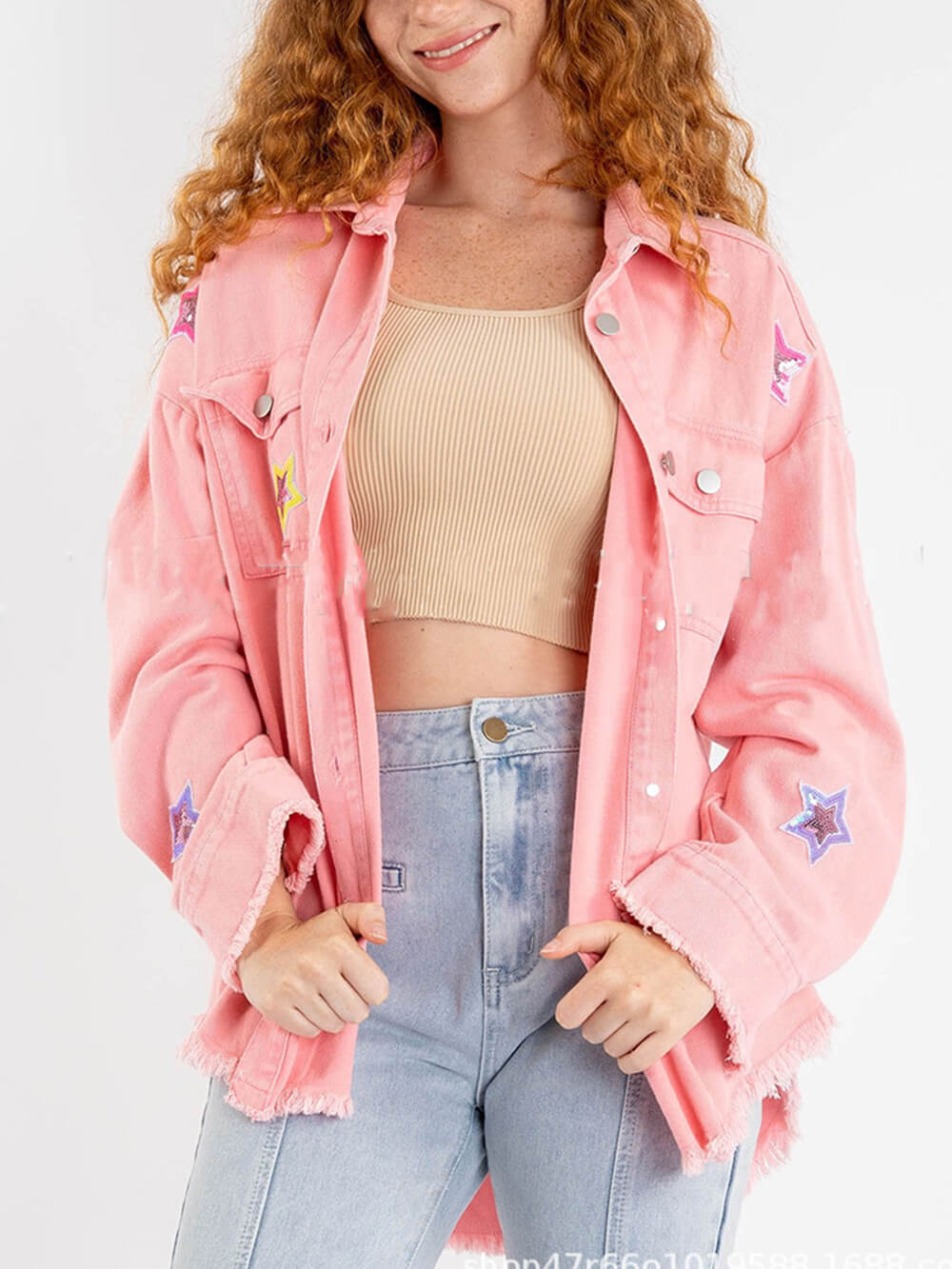 Lunara Star Sequin Cardigan Jacket