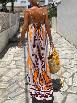 Amara Ethnic Print Cami Maxi Dress