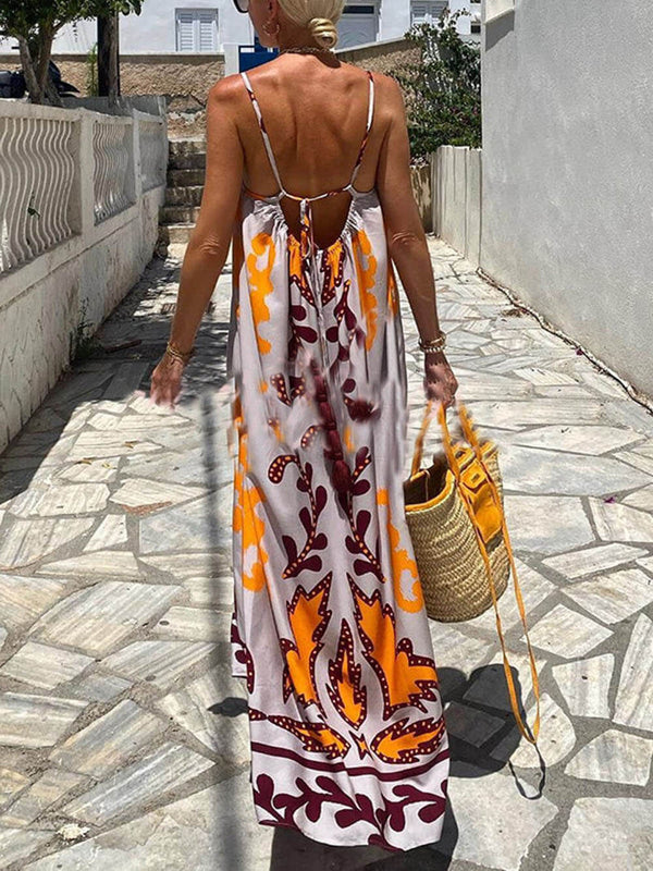 Amara Ethnic Print Cami Maxi Dress