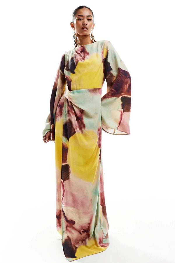 Ethereal Waves Maxi Dress