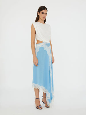 Twist & Lace Midi Dress