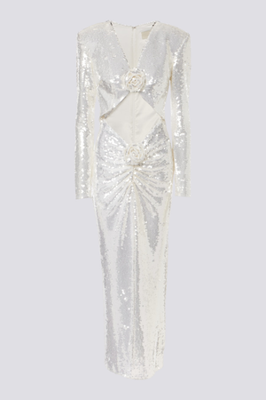 Celeste One-Shoulder Sequin Maxi Dress