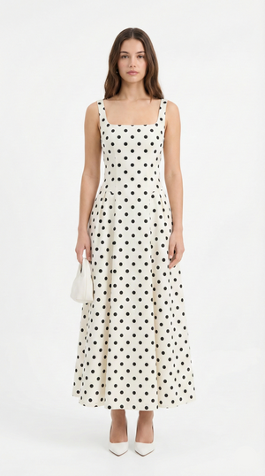 Audrey Polka - Maxi Dress