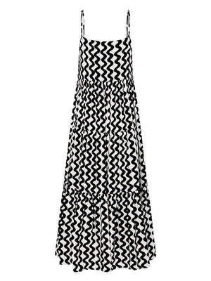 Elara Strappy Square Neck Maxi Dress