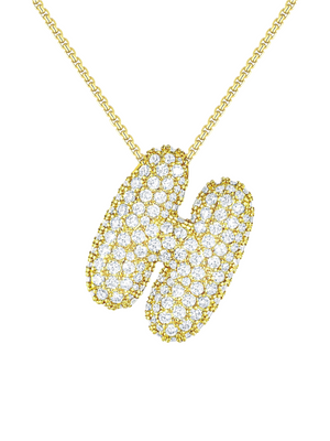 Luna Bubble Letter Necklace