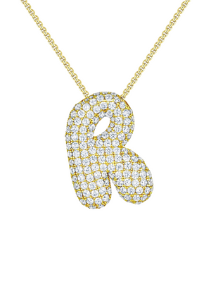 Luna Bubble Letter Necklace
