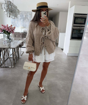 Elodie Lace-Up - Cardigan
