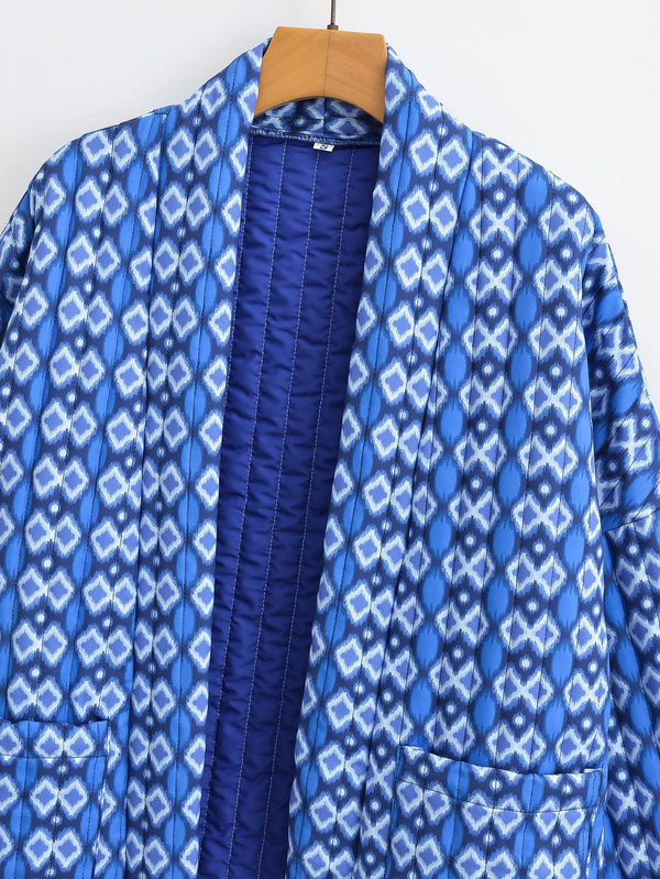 Elowen Quilted Floral Geometric Jacket