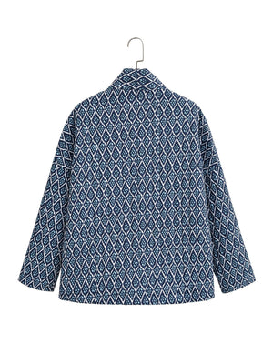 Elowen Quilted Floral Geometric Jacket