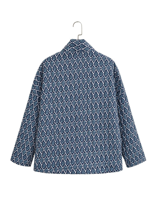 Elowen Quilted Floral Geometric Jacket