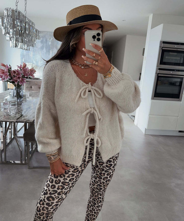 Elodie Lace-Up - Cardigan