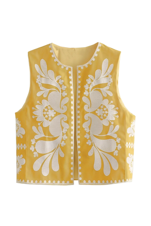 Arinne Embroidered Waistcoat Vest