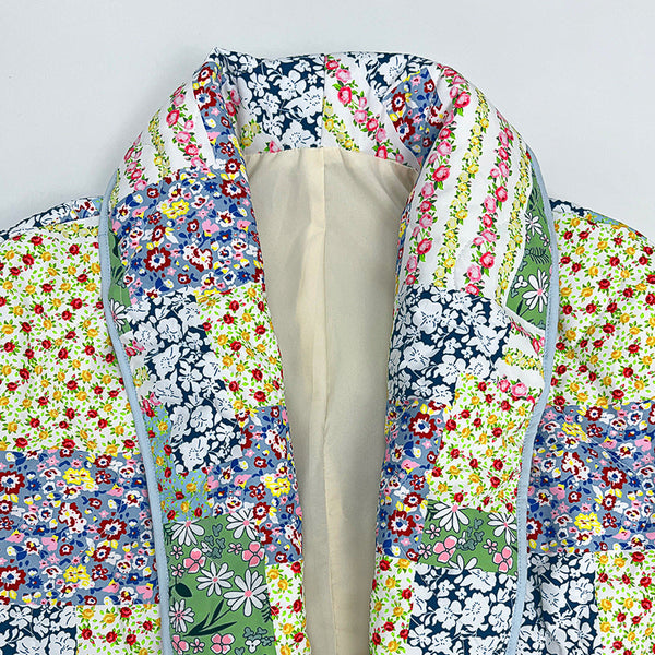 Noelia Floral Patchwork Quilted Jacket