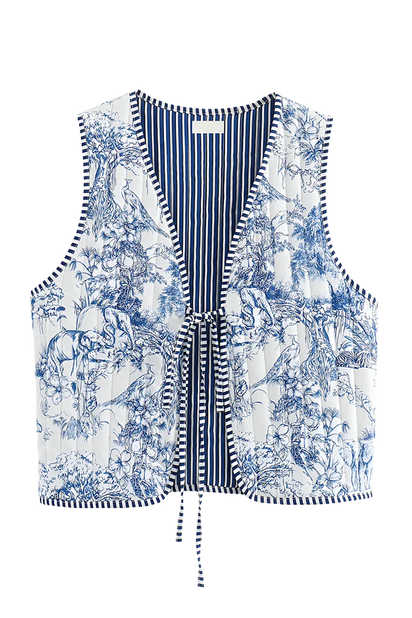 Babinia Reversible Patchwork Waistcoat
