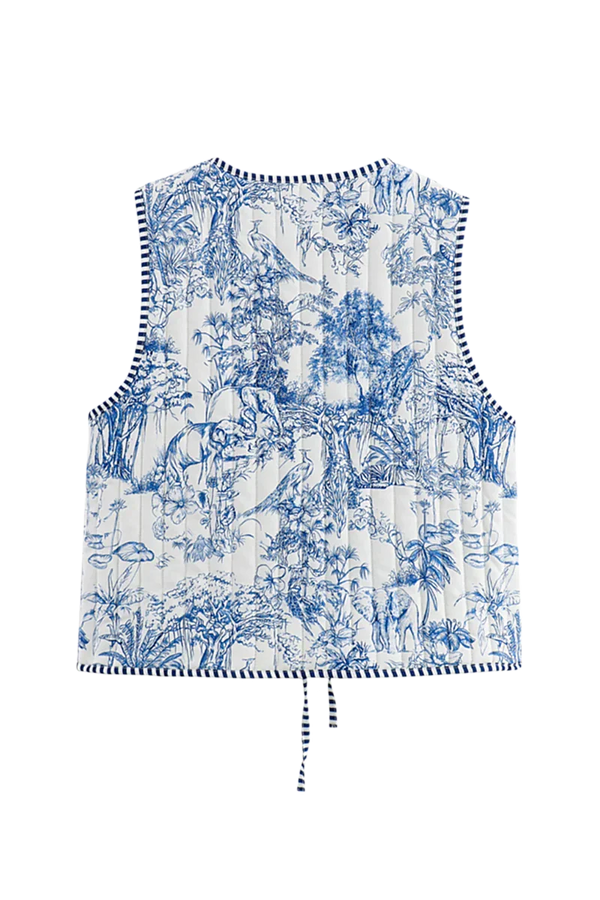 Babinia Reversible Patchwork Waistcoat