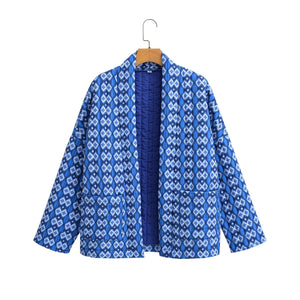 Elowen Quilted Floral Geometric Jacket