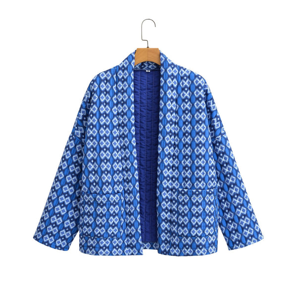 Elowen Quilted Floral Geometric Jacket