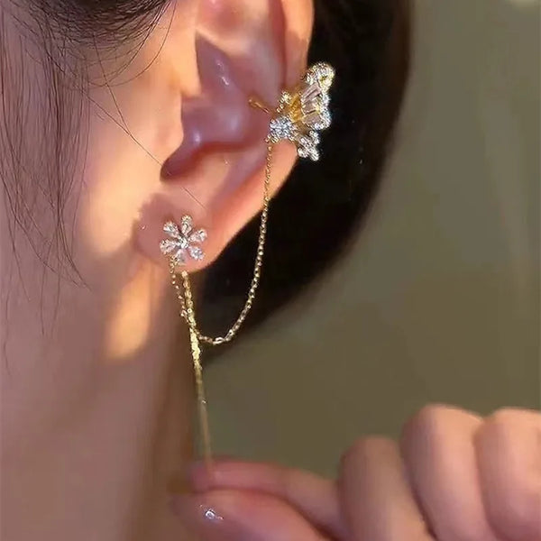 Blossom Wing Ear Cuff – Pair