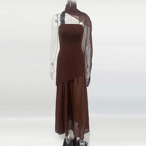 Valentina Draped Evening Gown