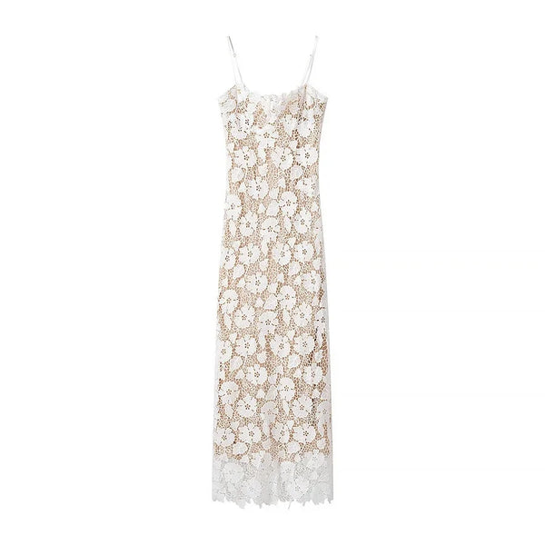 Cut Out Midi Dress Femme Raya