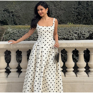Audrey Polka - Maxi Dress