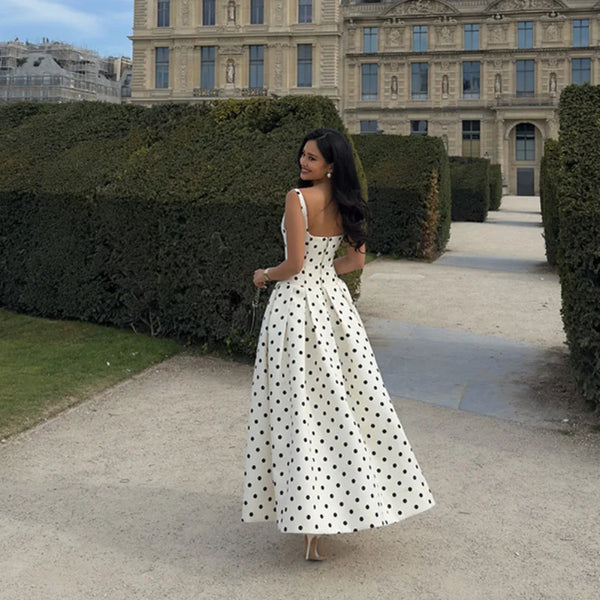 Audrey Polka - Maxi Dress