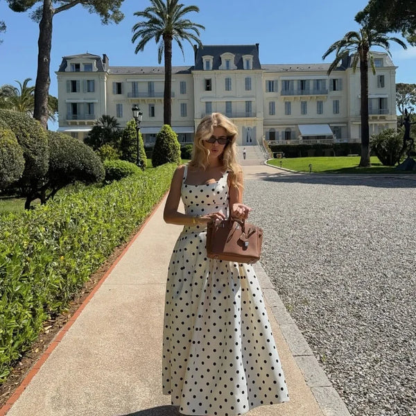 Audrey Polka - Maxi Dress