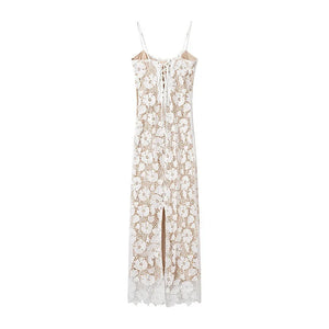 Cut Out Midi Dress Femme Raya