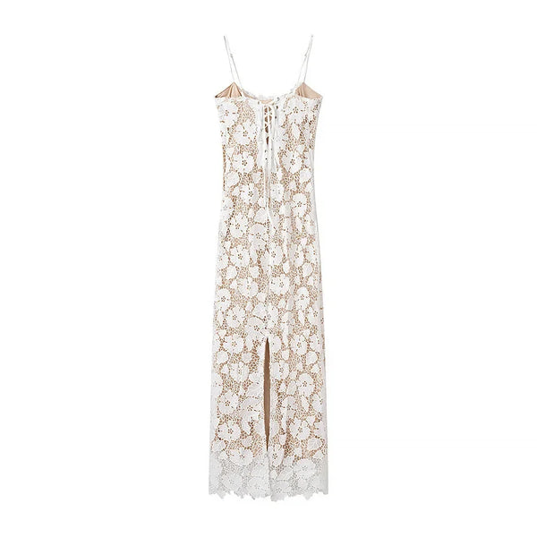 Cut Out Midi Dress Femme Raya
