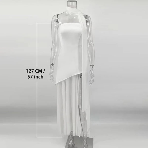 Valentina Draped Evening Gown