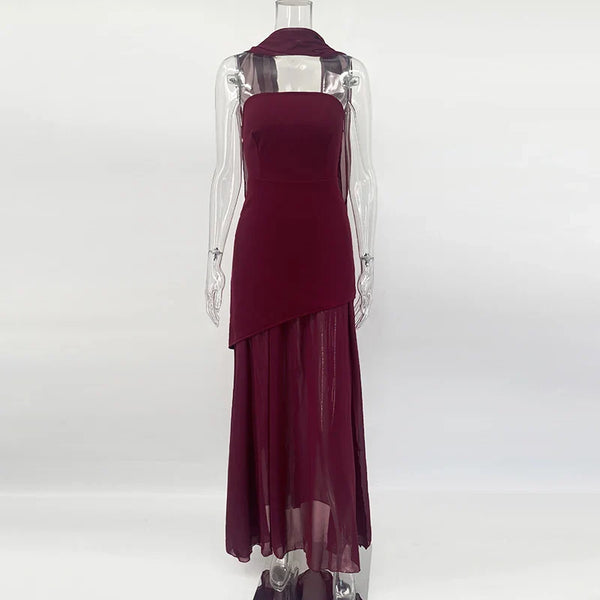 Valentina Draped Evening Gown