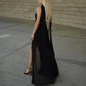 Valentina Draped Evening Gown