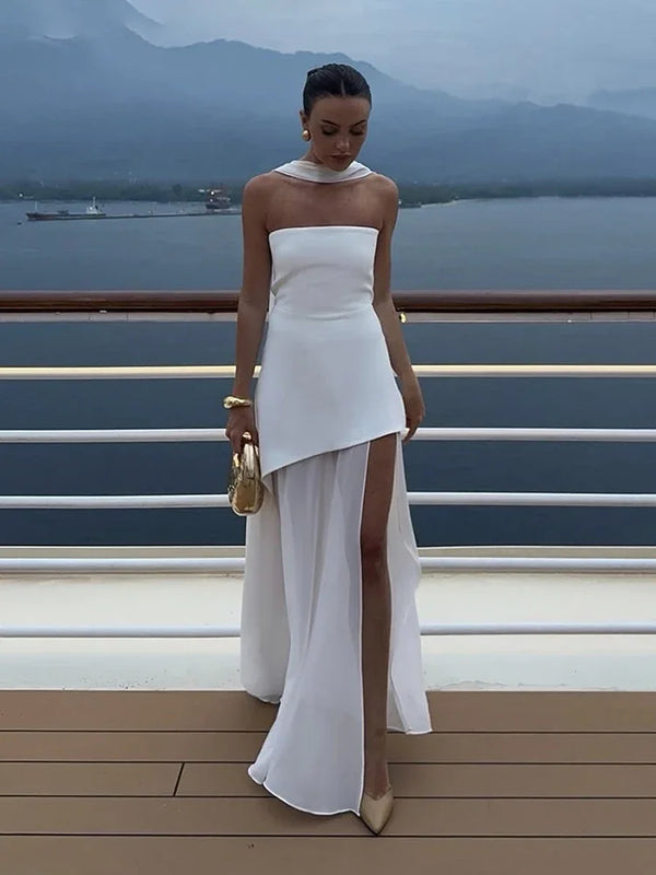 Valentina Draped Evening Gown