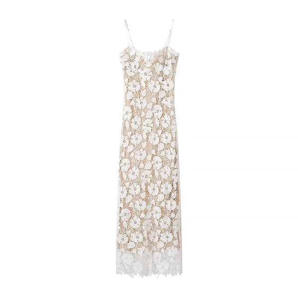 Cut Out Midi Dress Femme Raya