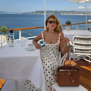 Audrey Polka - Maxi Dress