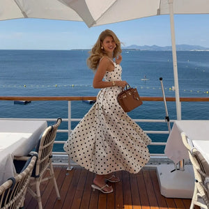 Audrey Polka - Maxi Dress