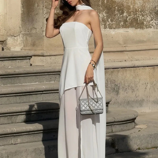Valentina Draped Evening Gown