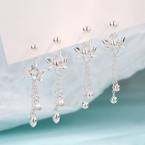 Zen Lotus Earring – Pair