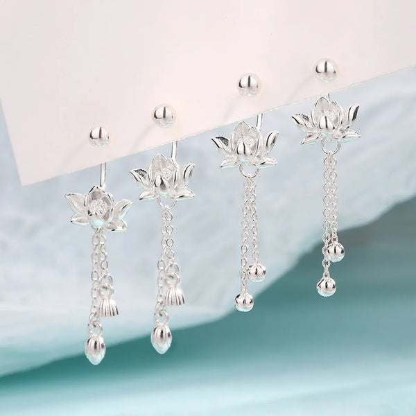 Zen Lotus Earring – Pair