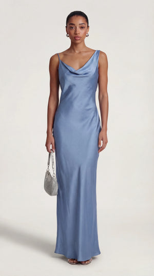 Satin Maxi Dress Femme Ramona