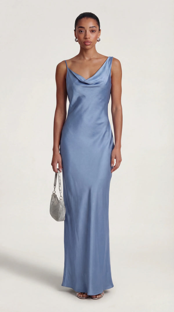 Satin Maxi Dress Femme Ramona