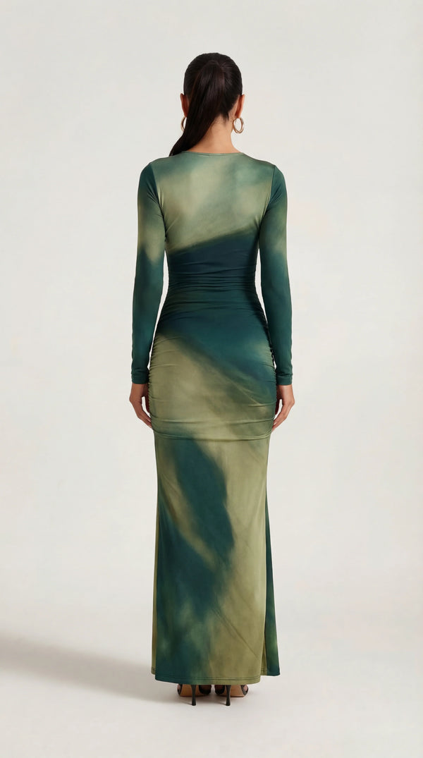 Stretch Maxi Dress Femme Flavia