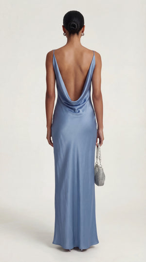 Satin Maxi Dress Femme Ramona