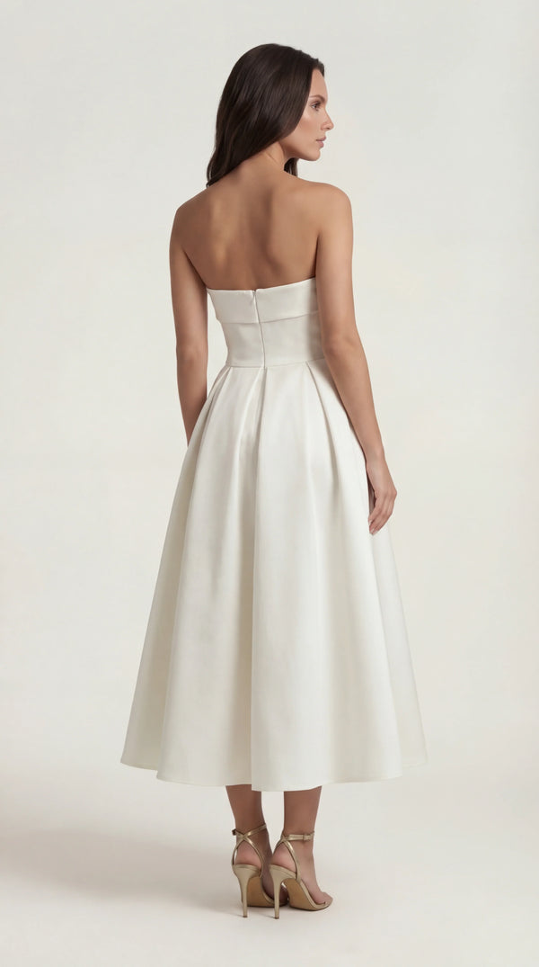 Wrap Maxi Dress White Femme Thea