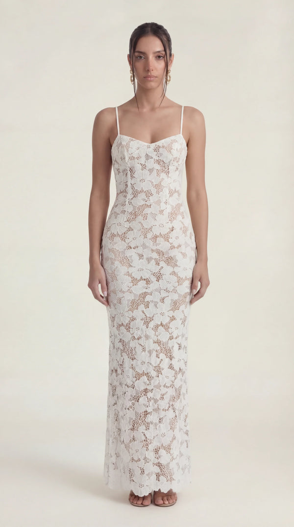 Cut Out Midi Dress Femme Raya