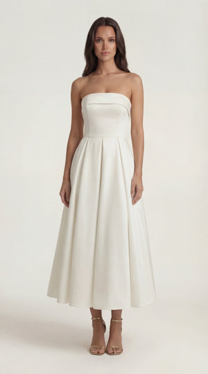Wrap Maxi Dress White Femme Thea