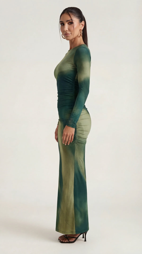 Stretch Maxi Dress Femme Flavia
