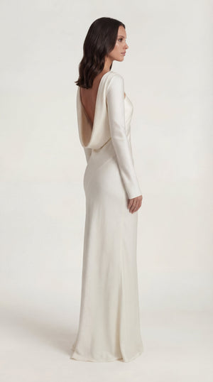 Satin Maxi Dress Femme Nayana